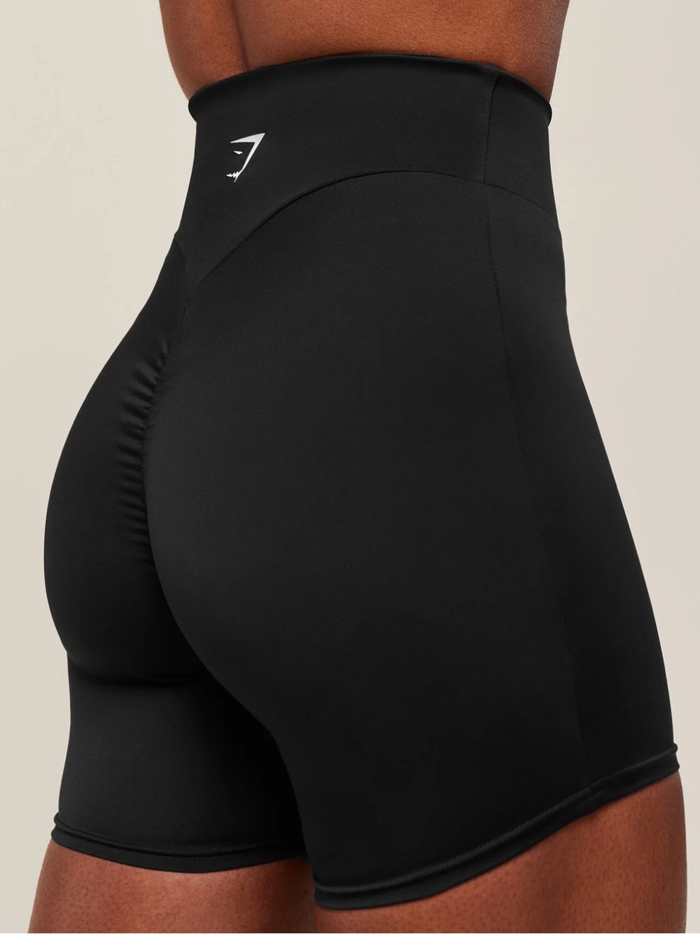 Gymshark Black High-Waist Scrunch Bike Shorts